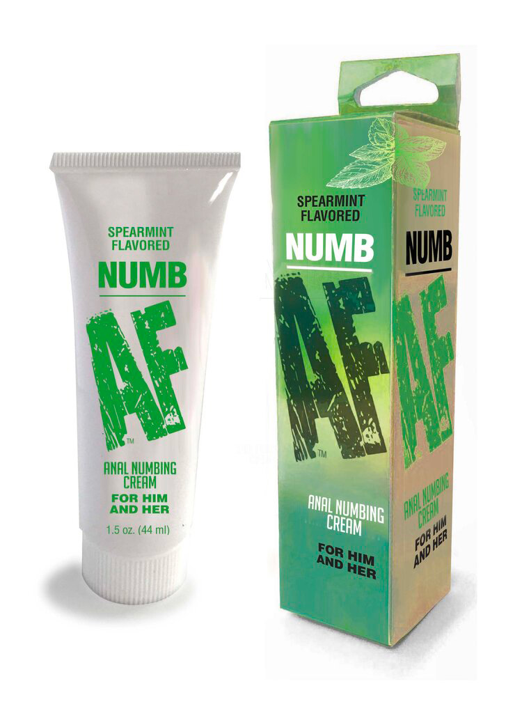 Numb Af- Spearmint Flavored Anal Numb Cream - 1.5 Oz (44 ml)