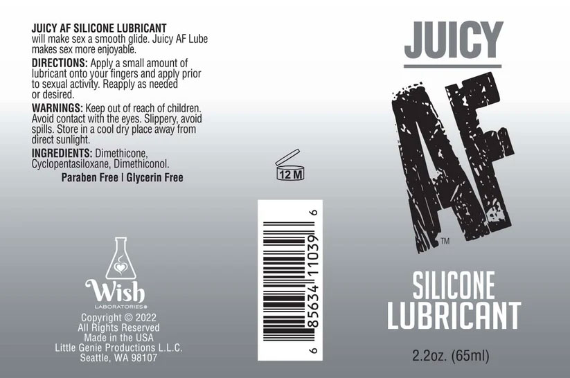 Af Silicone Lube 2 Oz Bottle