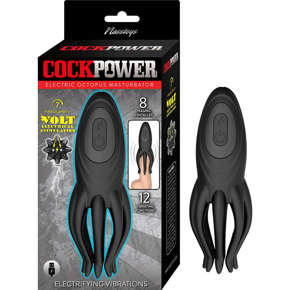 Cockpower Electric Octopus Masturbator - Black