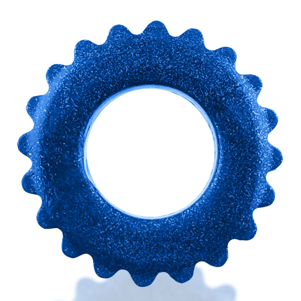 Plushy Single Ring - Blue Fire