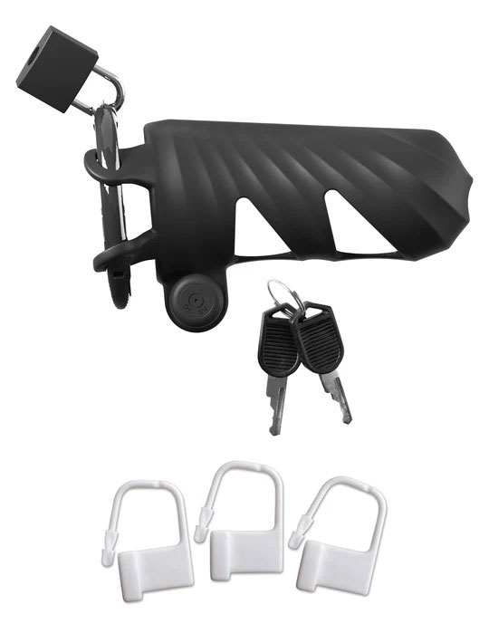 Fantasy C-Ringz Remote-Controlled Vibrating Cock Blocker - Black