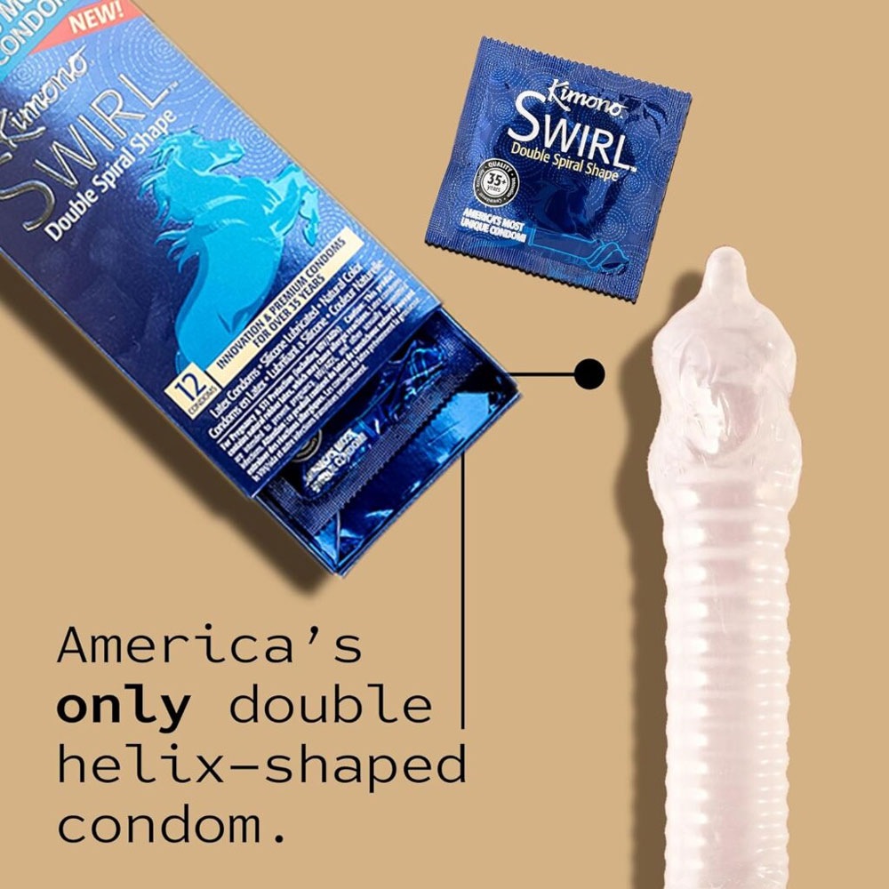 Kimono Swirl 3 Count Condoms