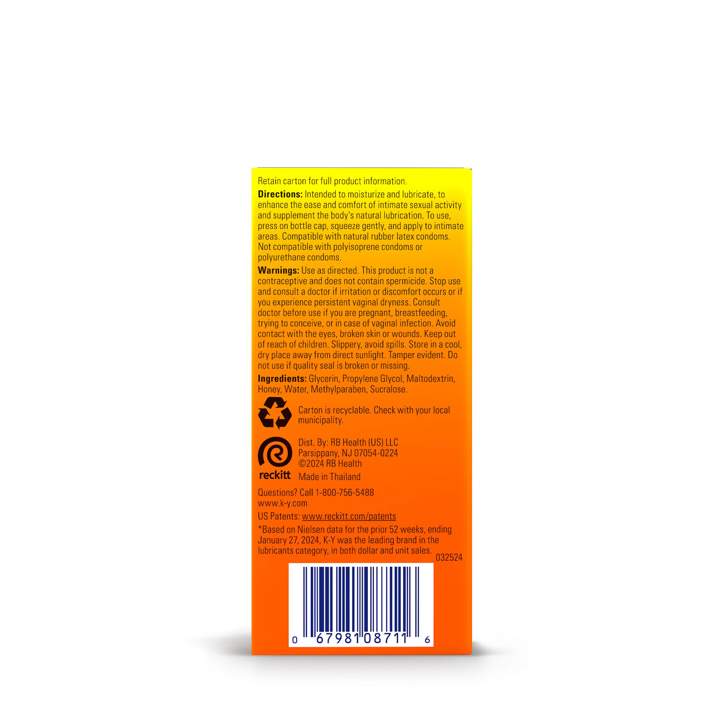 K-Y Warming Liquid 2.5 Oz Bottle
