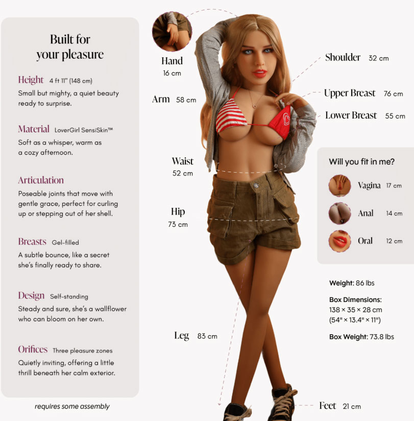 Doll Emma Vanilla 4ft 11"