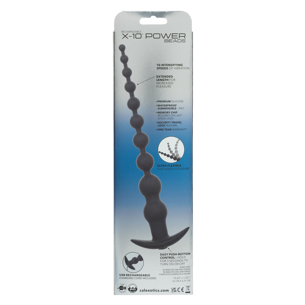 Rechargeable X-10 Power Beads - Black