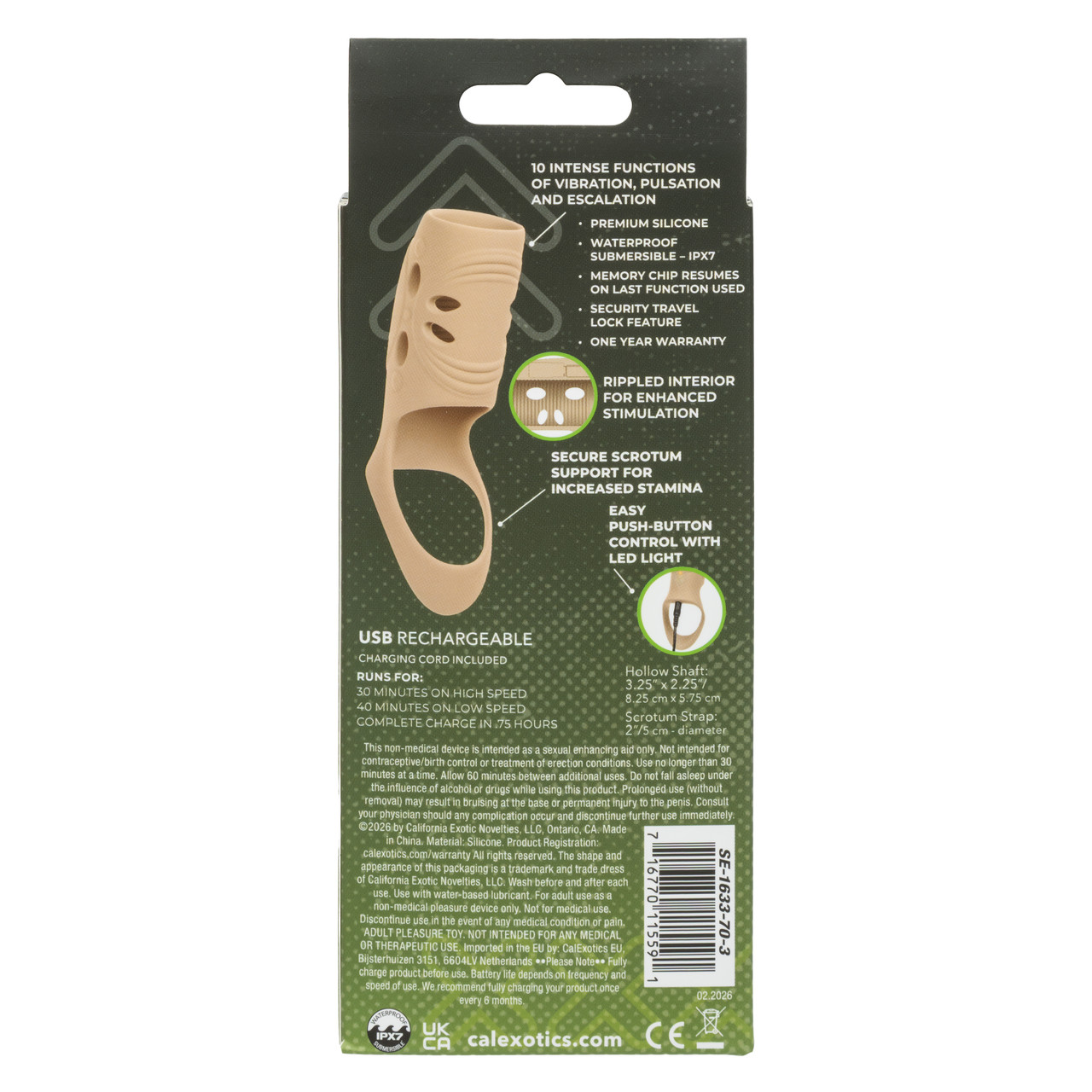 Performance Maxx Rechargeable Open-Ended Sleeve - Ivory