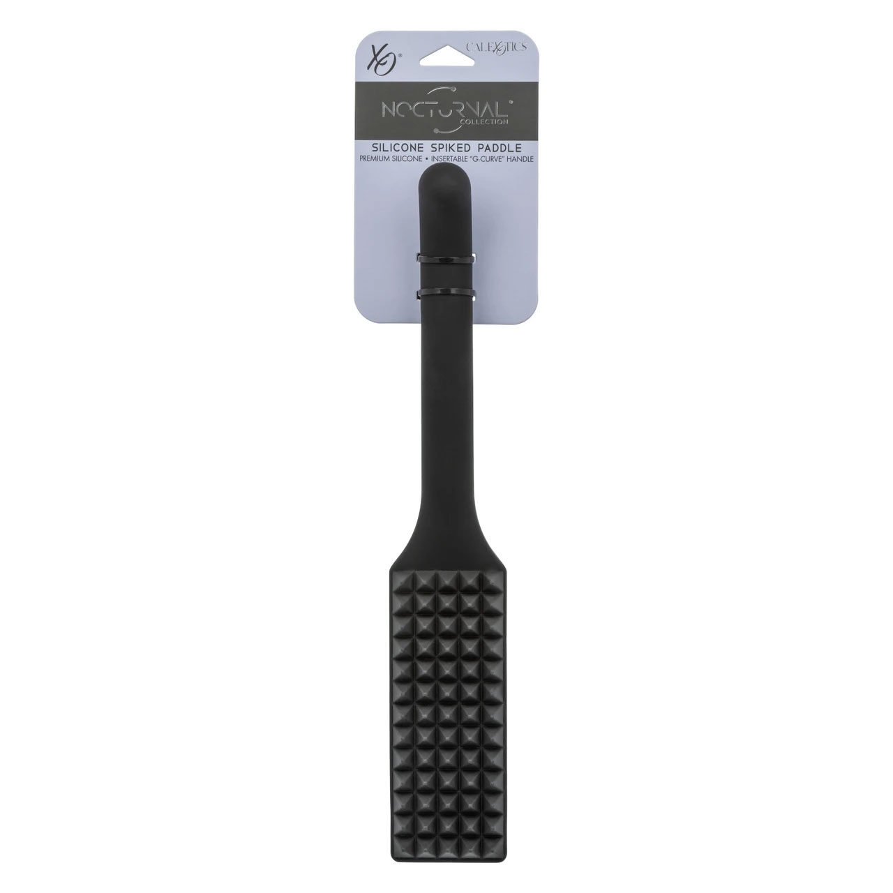 Nocturnal Collection Silicone Spiked Paddle Black