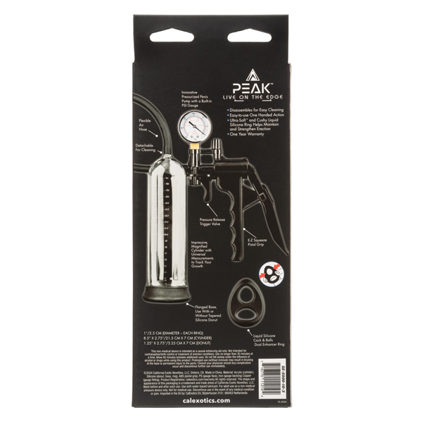 Peak Magnified Gauged Pump System - Black