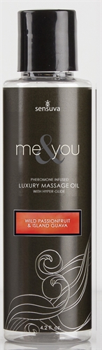 Me and You Massage Oil - Wild Passionfruit and Island Guava - 4.2 Fl. Oz.