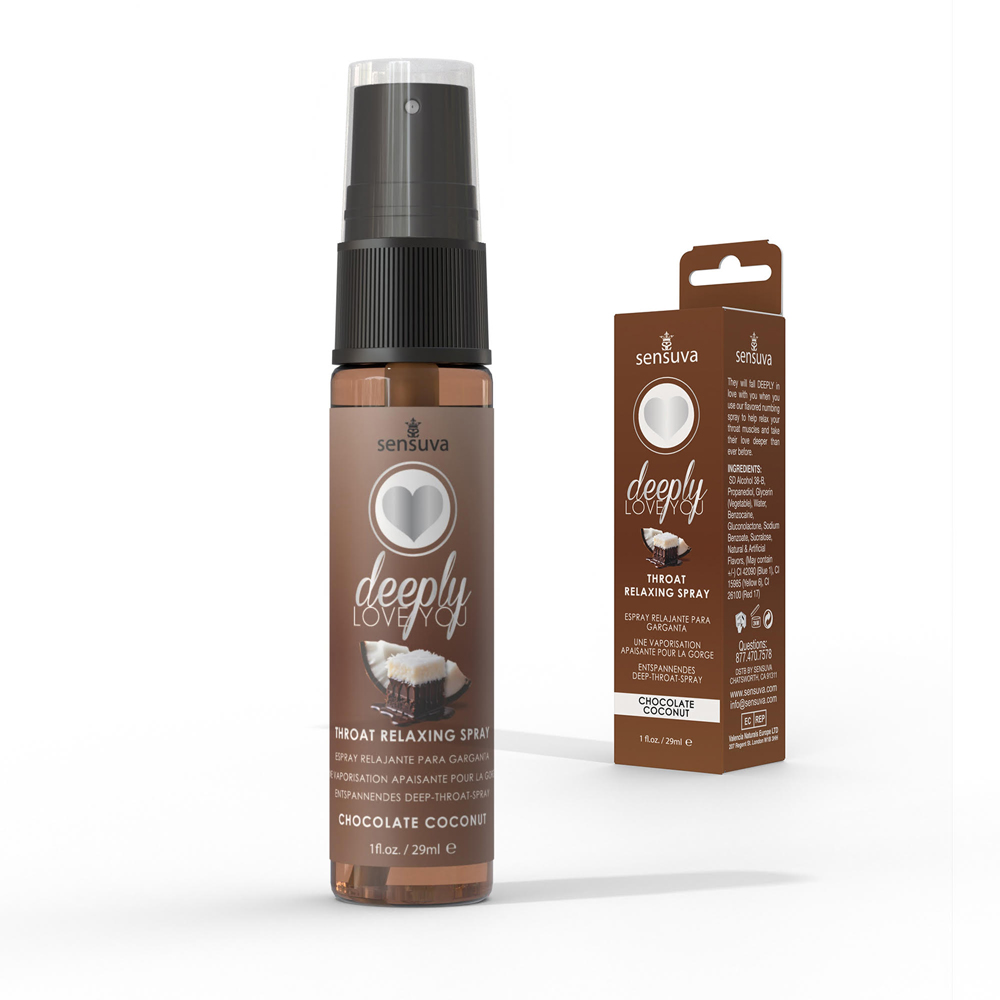Deeply Love You Throat Relaxing Spray - Chocolate Coconut - 1 Fl. Oz.