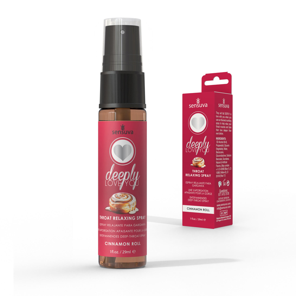 Deeply Love You Throat Relaxing Spray - Cinnamon Roll - 1 Fl. Oz.