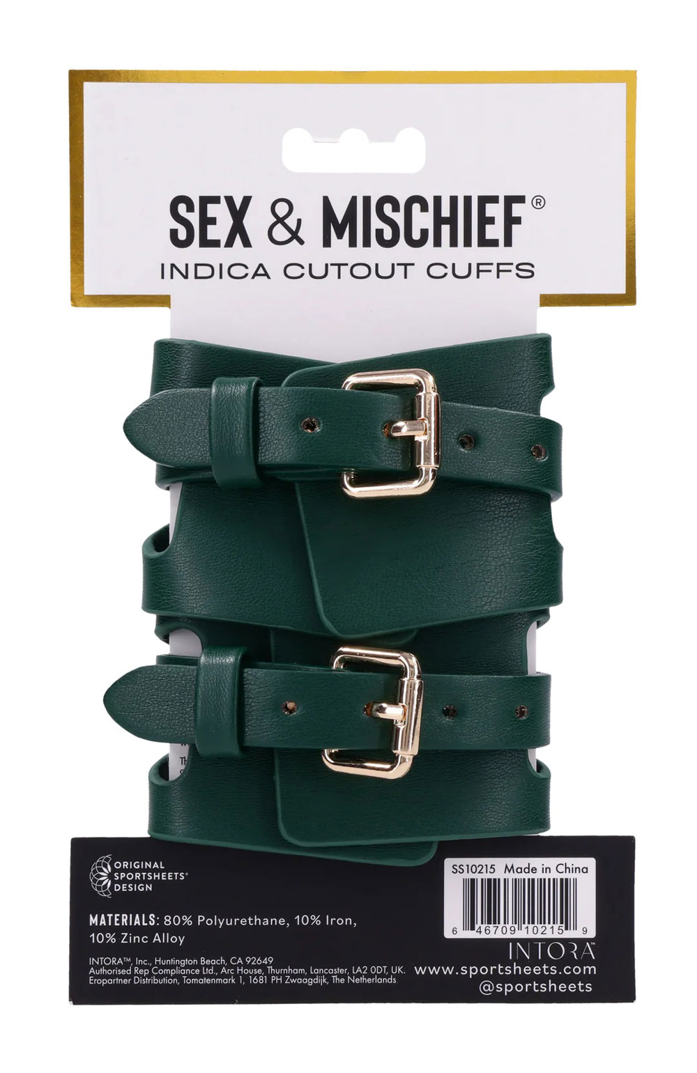 Indica Cutout Cuffs - Green