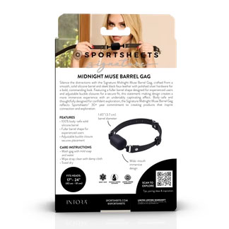 Signature Midnight Muse Barrel Gag Black