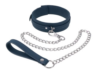Signature Twilight Tease Collar & Leash Blue