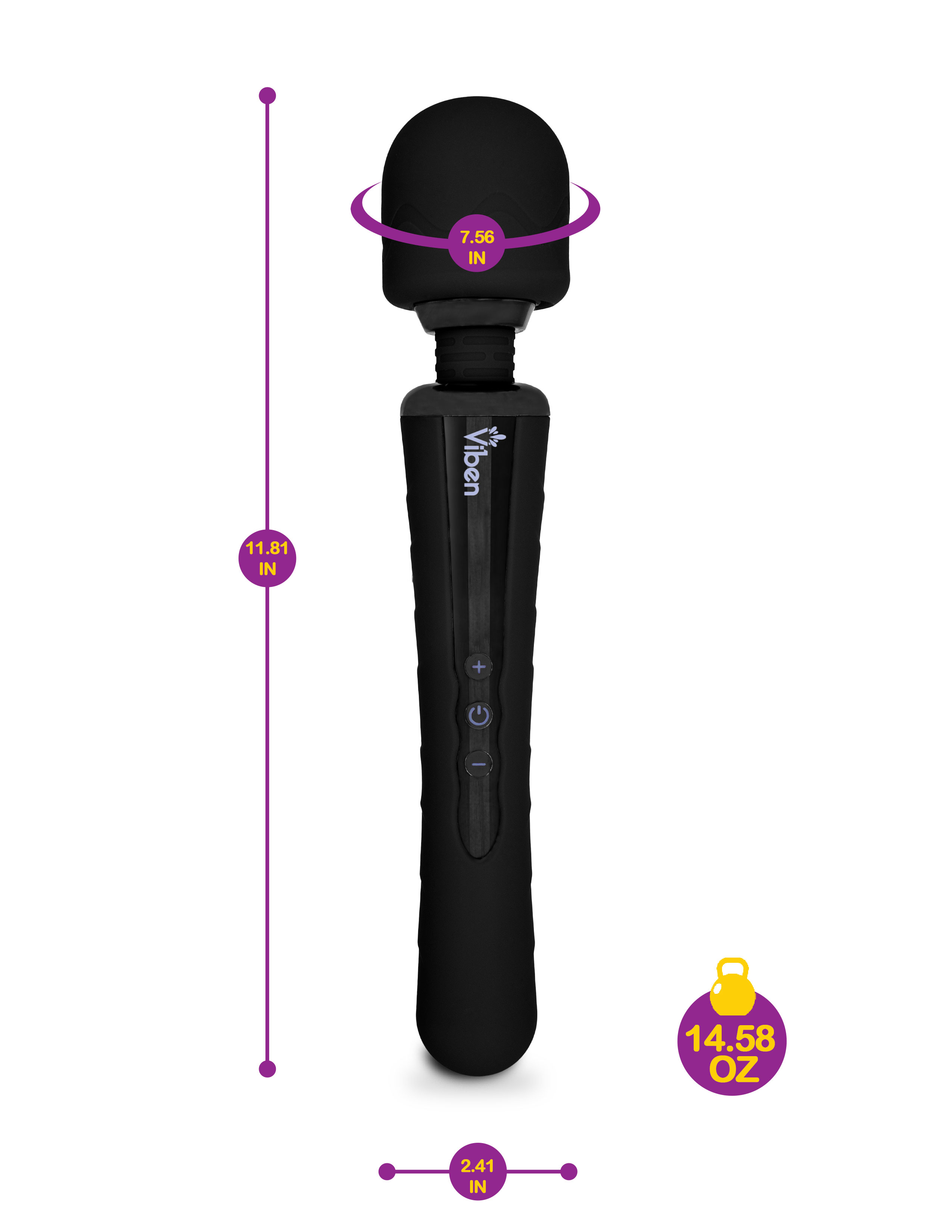 Obsession Wand Massager - Black
