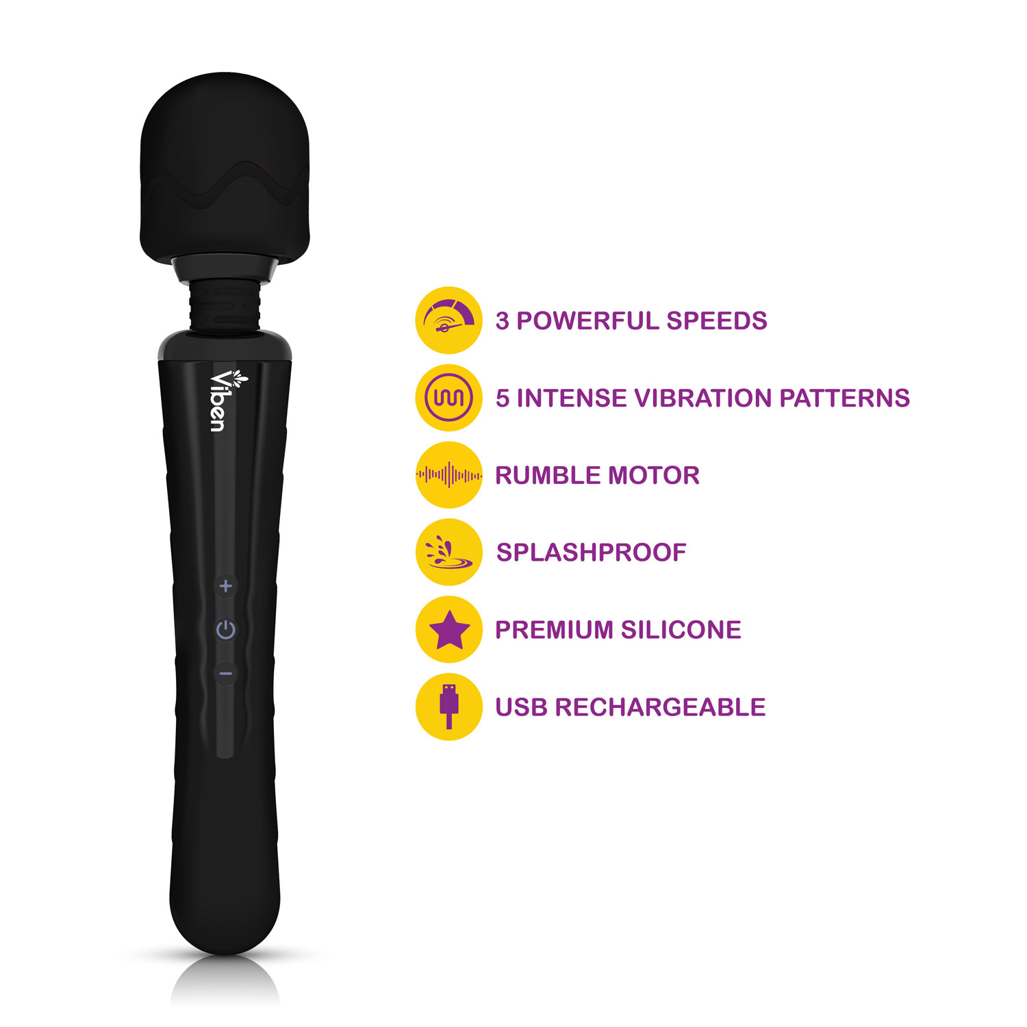 Obsession Wand Massager - Black