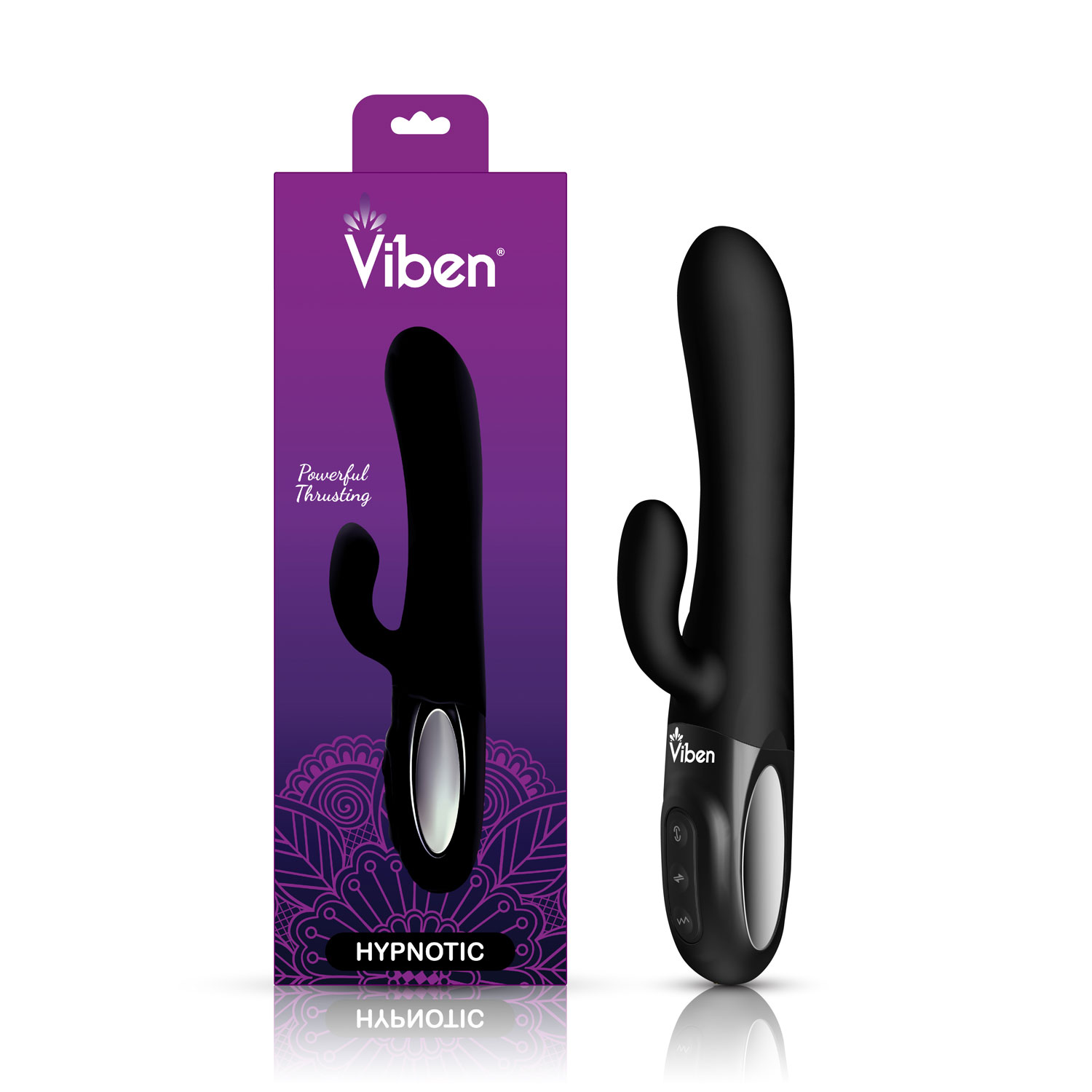 Hypnotic Clit Teaser and Thrusting Rabbit - Black