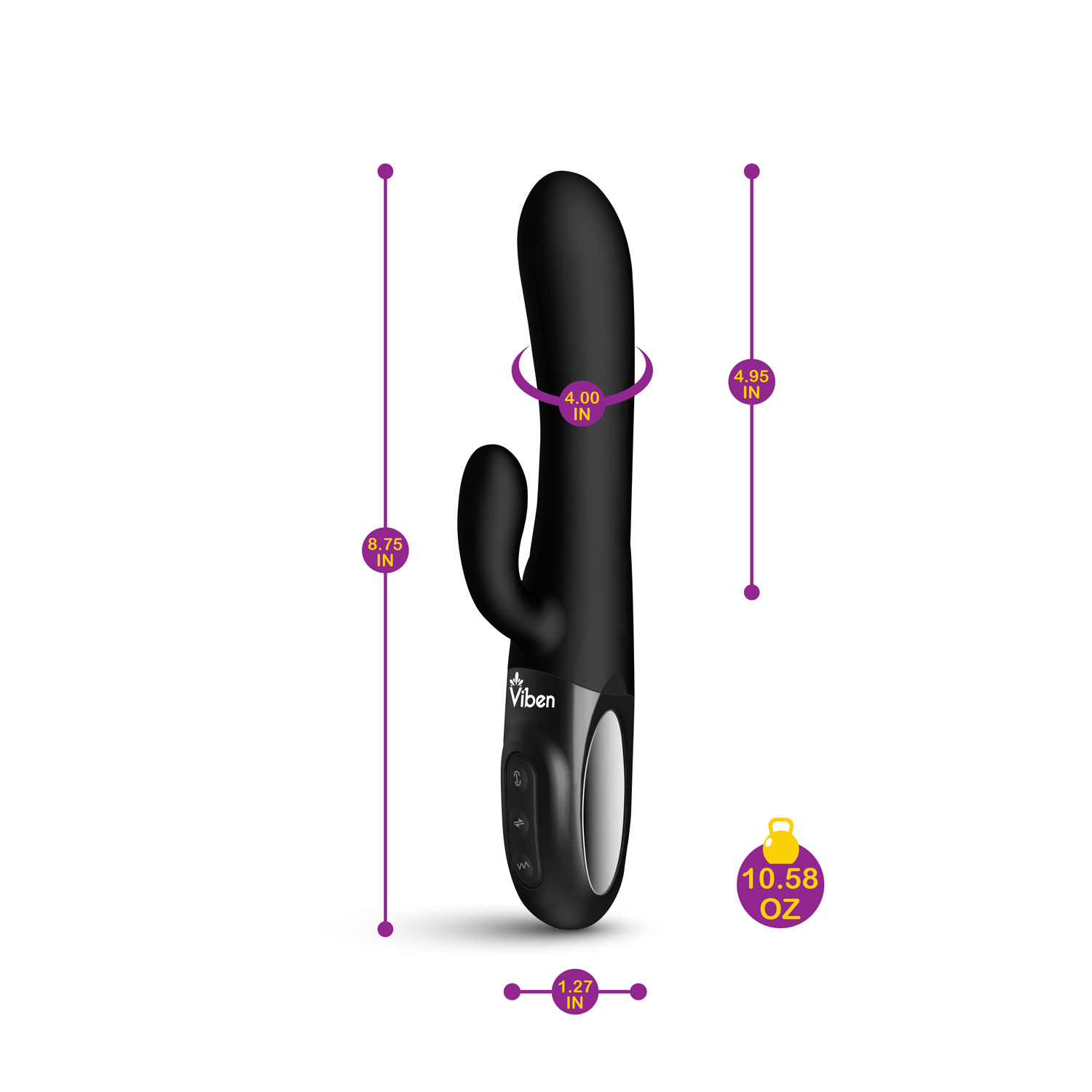 Hypnotic Clit Teaser and Thrusting Rabbit - Black