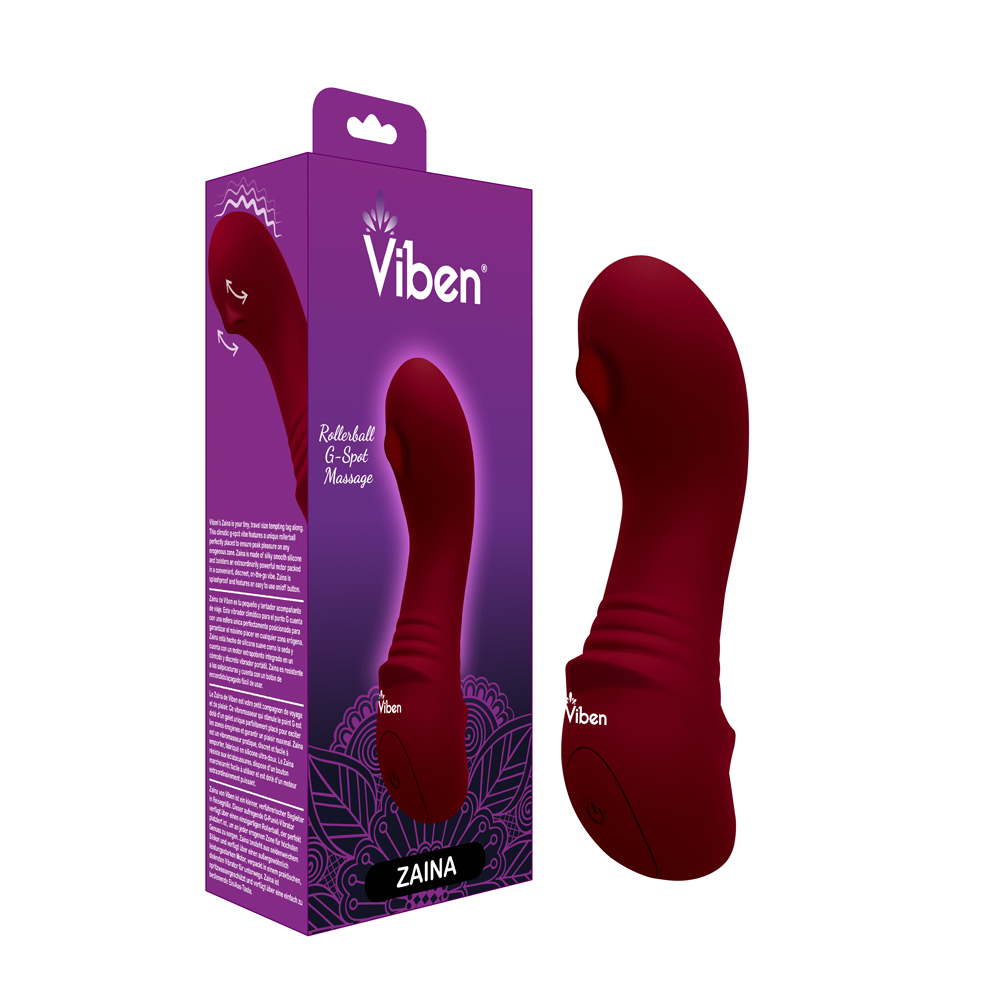 Zaina Mini Rollerball G-Spot Vibe - Ruby