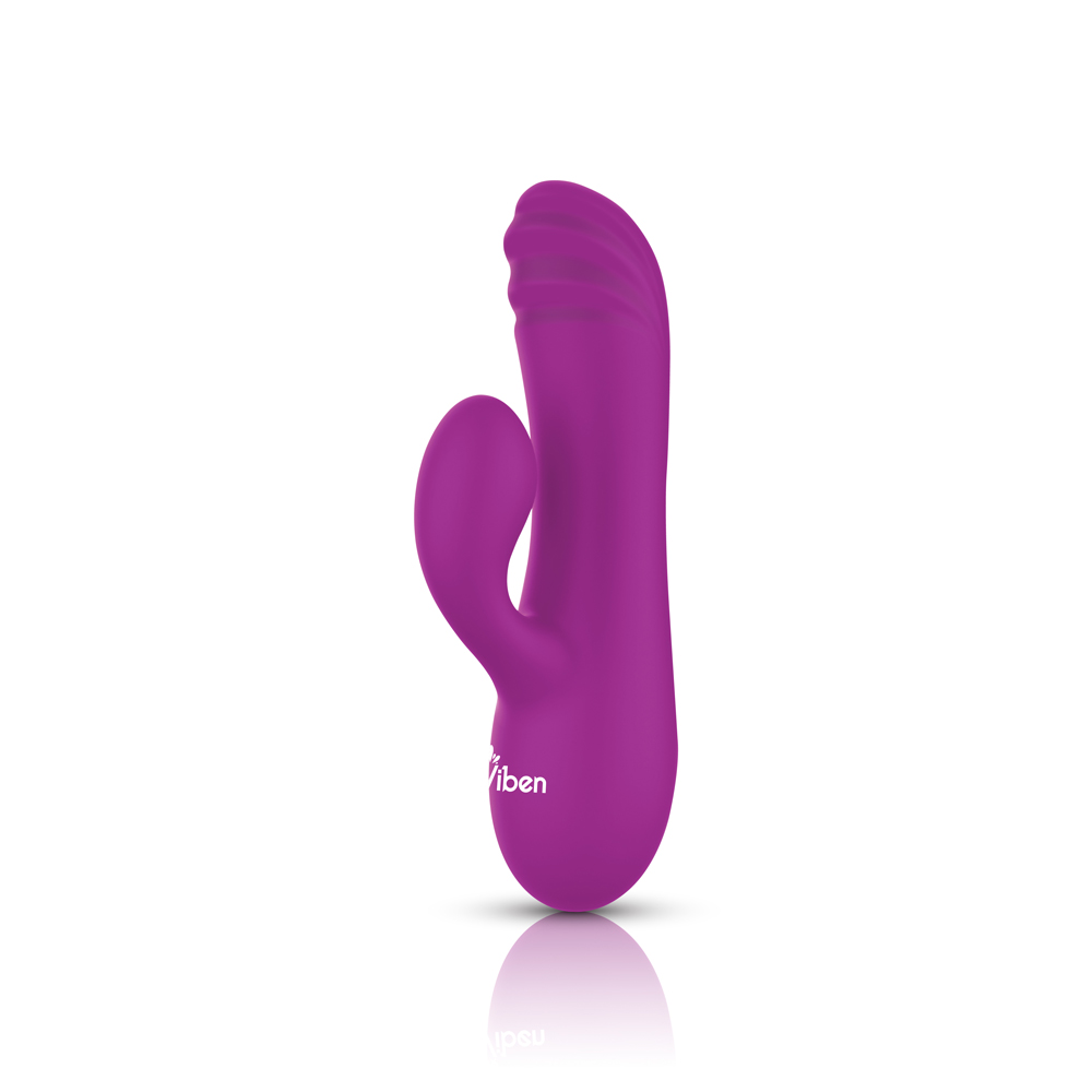 Jolie Mini Pleasure Ridges Rabbit Vibe - Berry