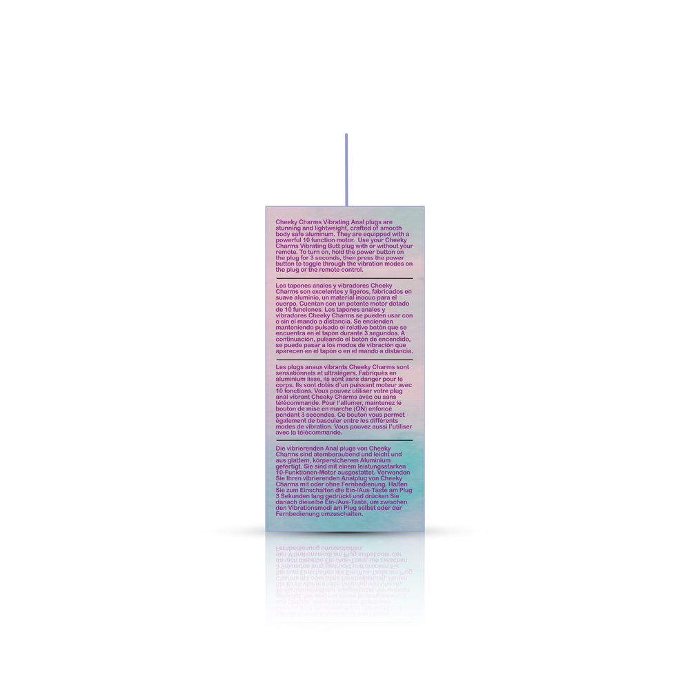 Vibrating Purple Metal Remote Plug