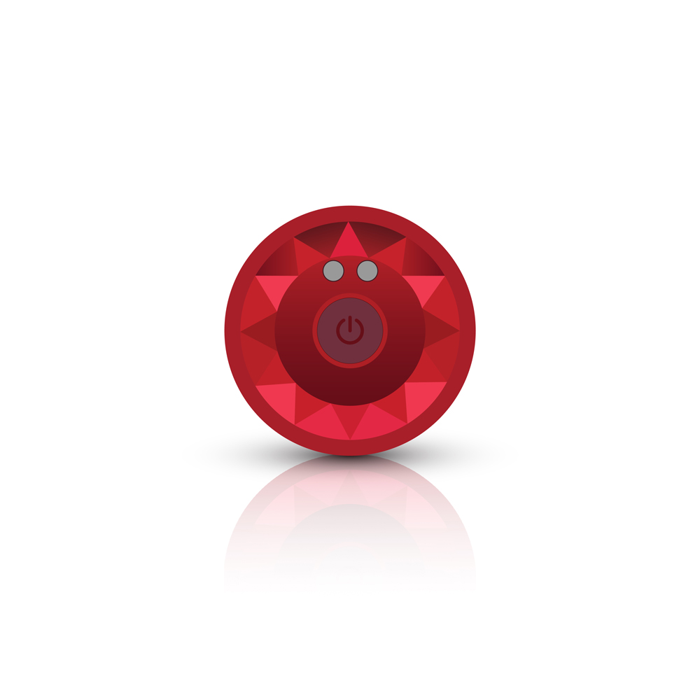 Vibrating Red Metal Remote Plug - Lg