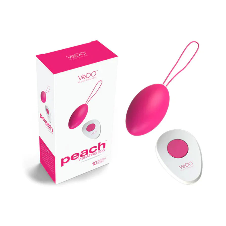 Peach Vibrating Egg - Foxy Pink