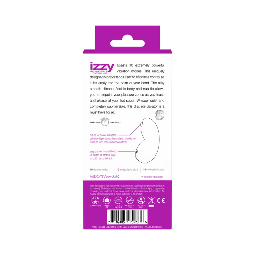 Izzy Rechargeable Vibe - Violet Vixen