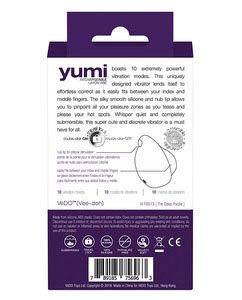 Yumi Rechargeable Finger Vibe - Deep Purple