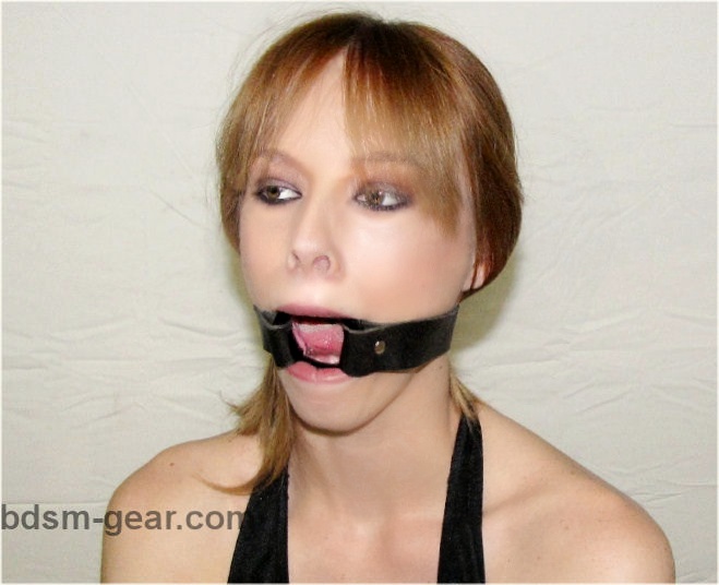 Hard Plastic Ring Gag oral sex mouth fuck