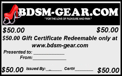 bdsm gift card for kinky gear