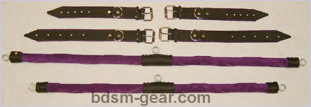 leather bondage cuffs spreaders binders and bdsm gear