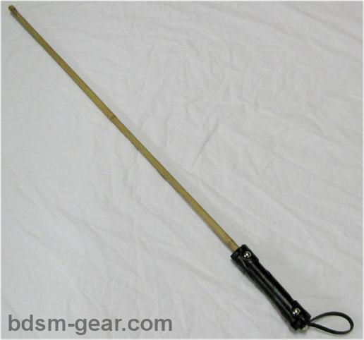 Leather Handled Bamboo Cane