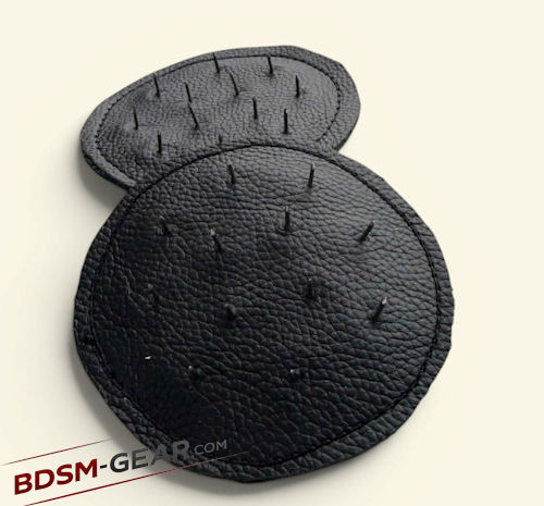 Leather needle bra inserts for BDSM play
