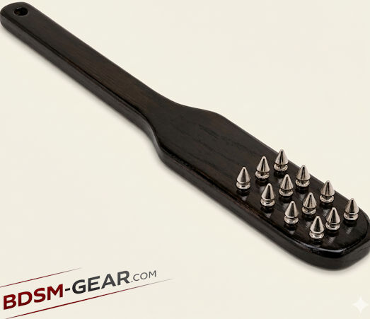  compact bdsm paddle with studded spikes for intense sensation 