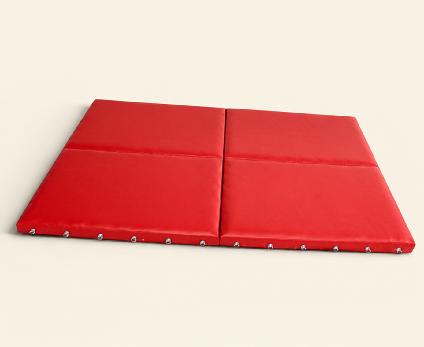 Leather padded BDSM mat with bondage points