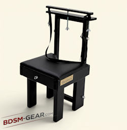 breast and pussy torture chair with restraint points and exposed seat