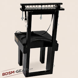 breast and pussy torture chair with restraint points and exposed seat