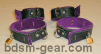 leather bondage cuffs spreaders binders and bdsm gear