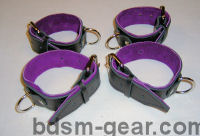 leather bondage cuffs spreaders binders and bdsm gear