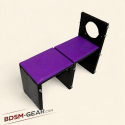 Heavy duty BDSM furniture with head and limb restraints