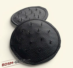 Leather needle bra inserts for BDSM play