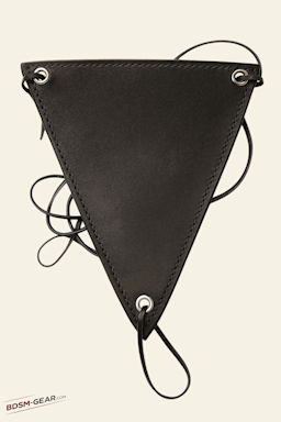 Sadistic leather thong for submissive pain play
