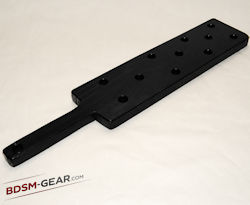 18 inch oak BDSM paddle with holes for sting