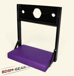 Portable BDSM stock with padded neck and wrist extreme restraints