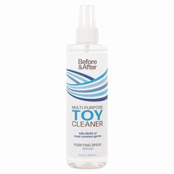 Toy cleaners, cleaning sprays and care products for adult toys.